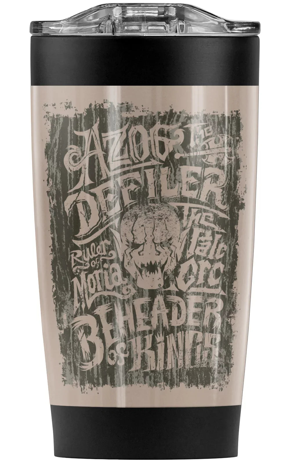 The Hobbit/Azog The Orc Stainless Steel Tumbler 20 oz Coffee Travel Mug/Cup, Vacuum InsuLatitudeed & Double Wall with Leakproof Sliding Lid | Great for Hot Drinks and Cold Beverages
