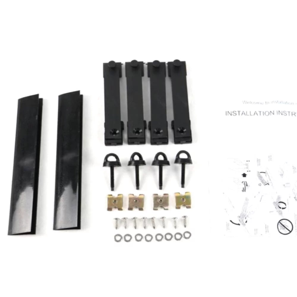 Teledu For Ford Explorer Police Interceptor Utility Roof Rack Bar 2Pc Black Aluminum