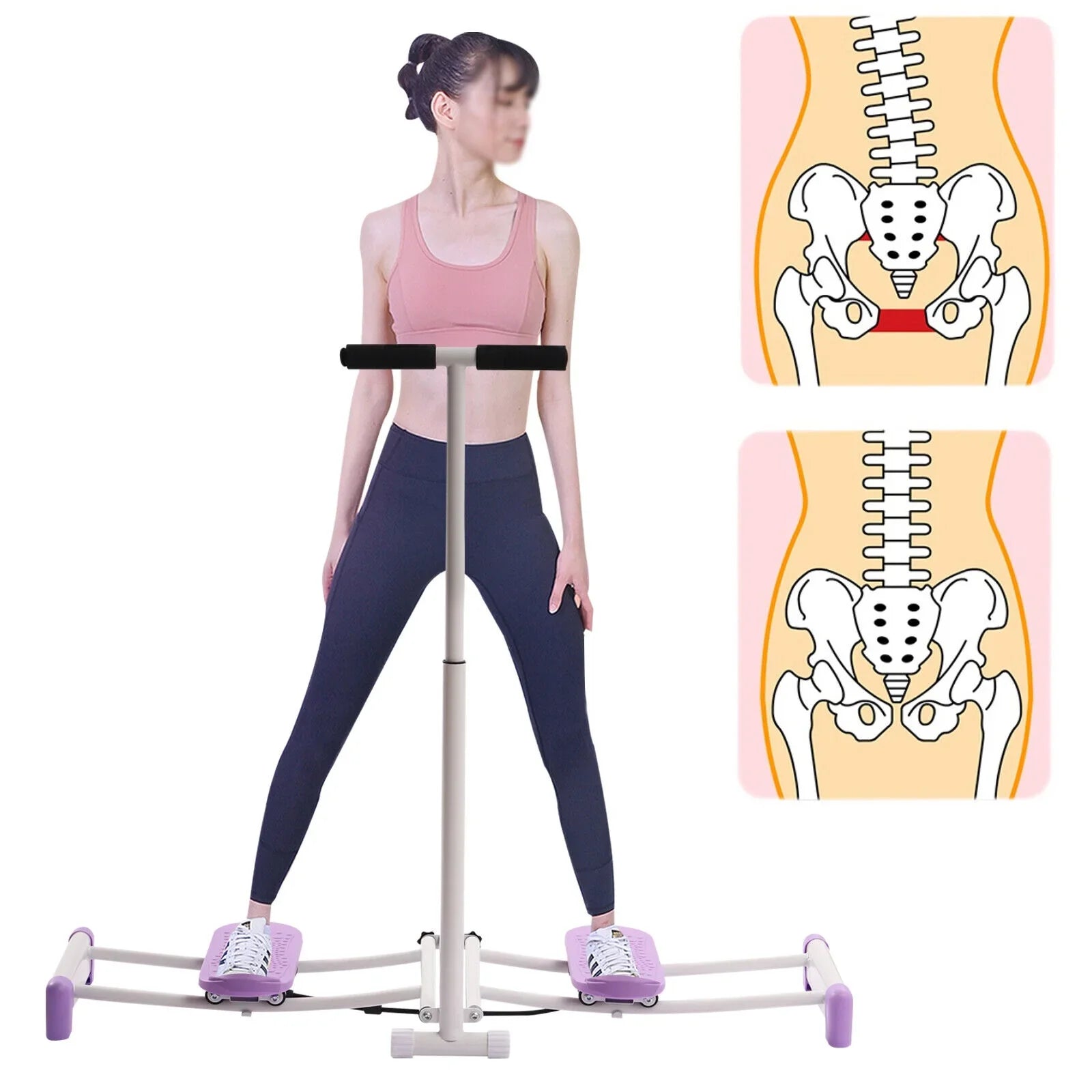 Leg Machine Slim Body Female Pelvic Floor Muscle Fitness Equipment Adjustable Height 100kg/220.46lbs
