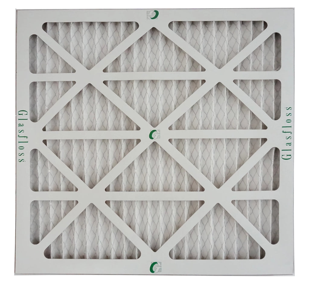 Glasfloss 18x20x1 - MERV 10 -Qty:12 - Furnace Air Filter - Made in USA (Actual Size: 17.5 x 19.5x7/8 inch)