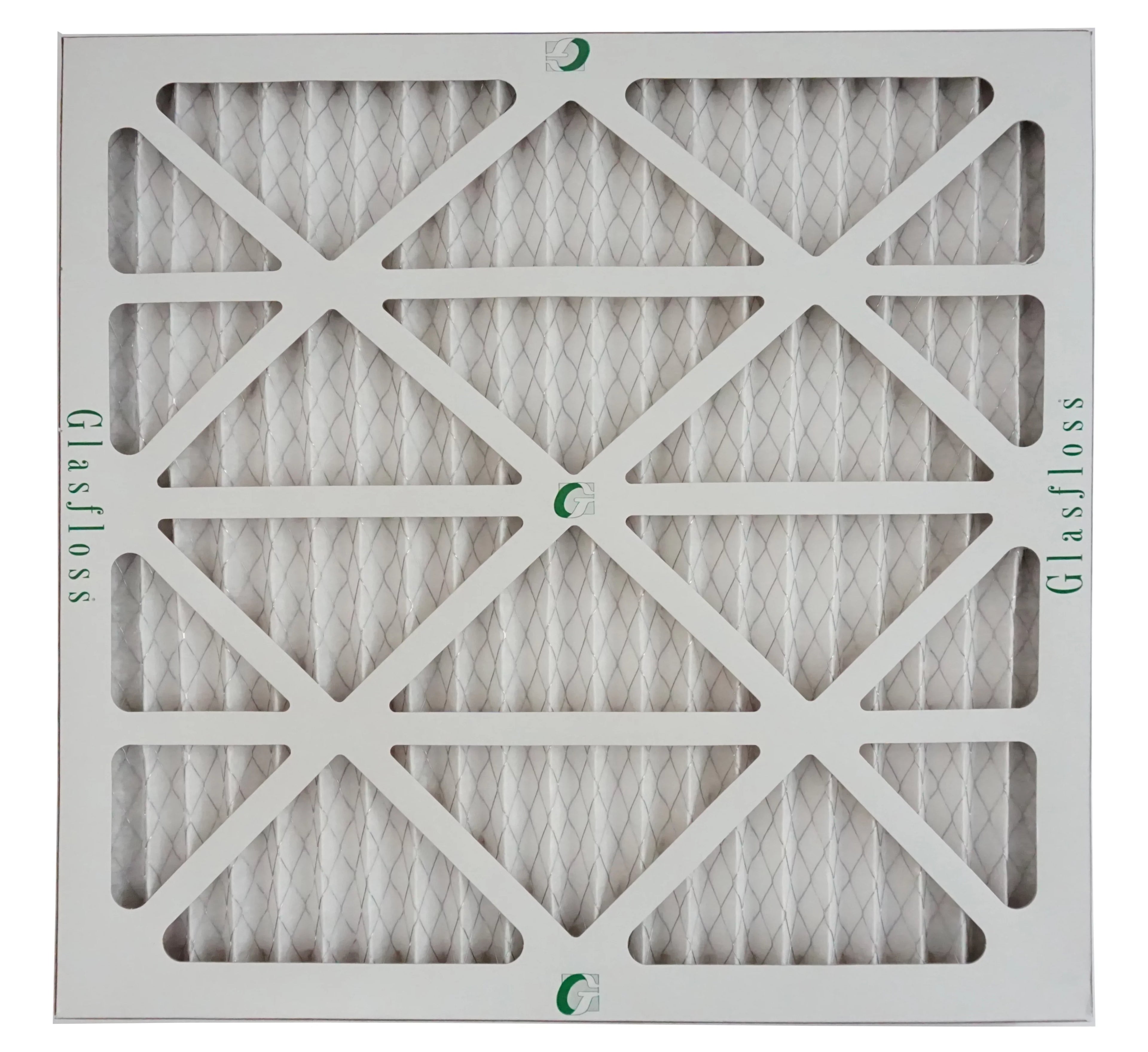Glasfloss 18x20x1 - MERV 10 -Qty:12 - Furnace Air Filter - Made in USA (Actual Size: 17.5 x 19.5x7/8 inch)