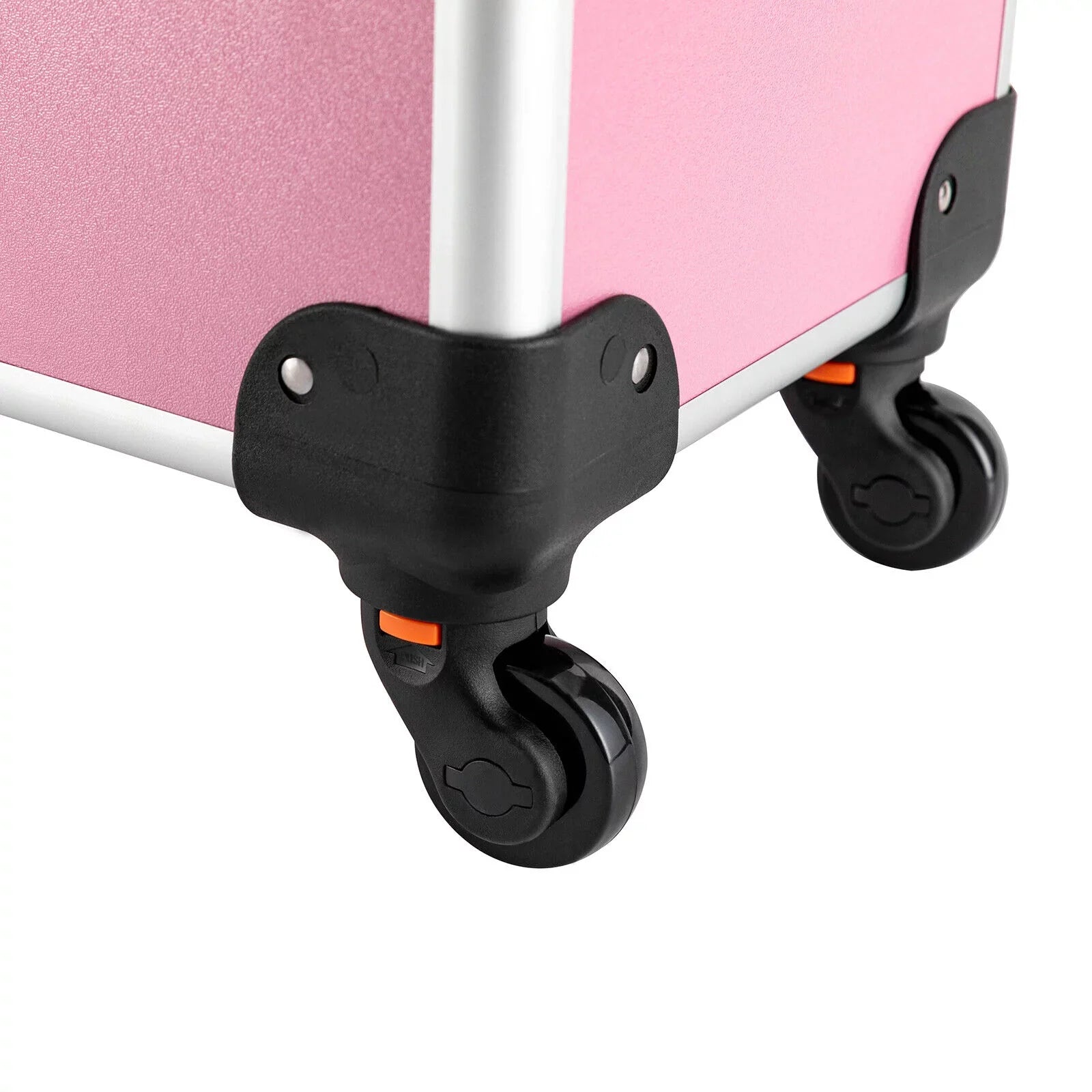 Miumaeov 4-Tier Professional Rolling Makeup Train Case Cosmetic Trolley Makeup Storage Organizer with Wheels