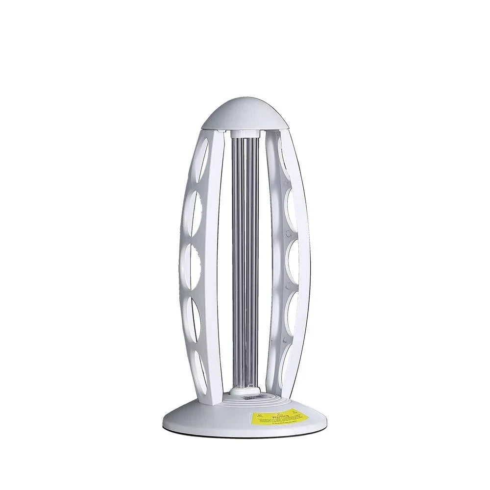 Ore International 16.5" in UV STERILIZED WHITE TABLE LAMP W/ REMOTE CONTROL
