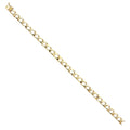 14k Yellow Gold Cuban Link Bracelet - 8" | Elegant 14KY Gold Chain Bracelets for Men and Women | Weight 12 | Men’s Jewelry for Gift