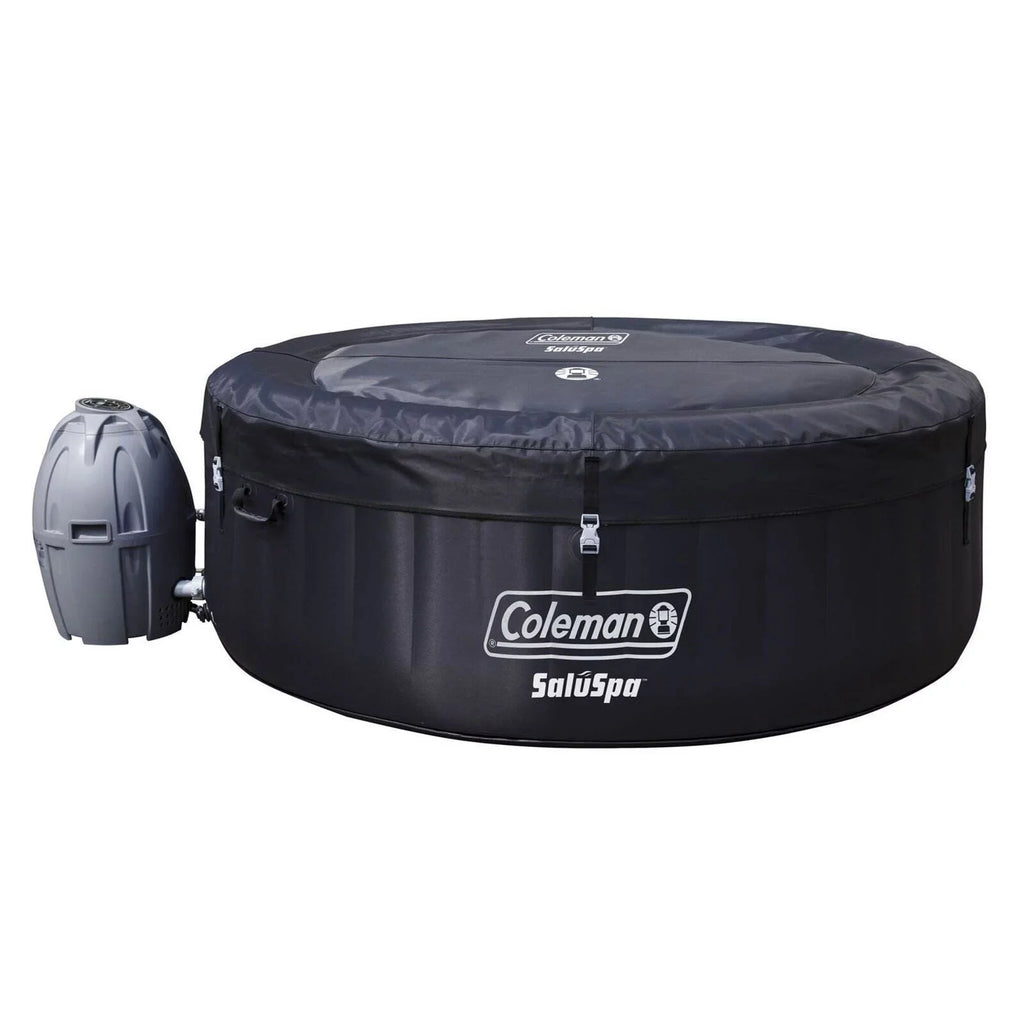 Coleman SaluSpa 4 Person InfLatitudeable Outdoor Hot Tub & 2 Seat Accessory