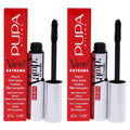 Pupa Milano Vamp! Extreme Mascara - 010 Extra Black - Pack of 2 - 0.4 oz Mascara
