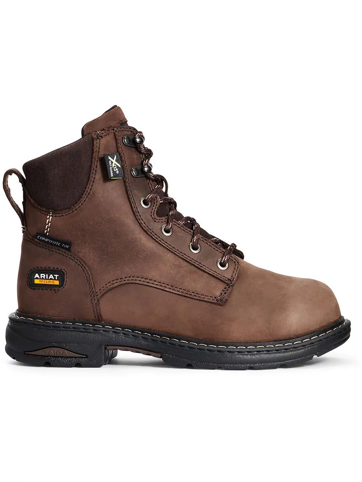 ARIAT WORK Womens 6" Casey Composite Toe Internal Metatarsal Guard Work Boot Oily Distressed Brown - 10033995 OILY