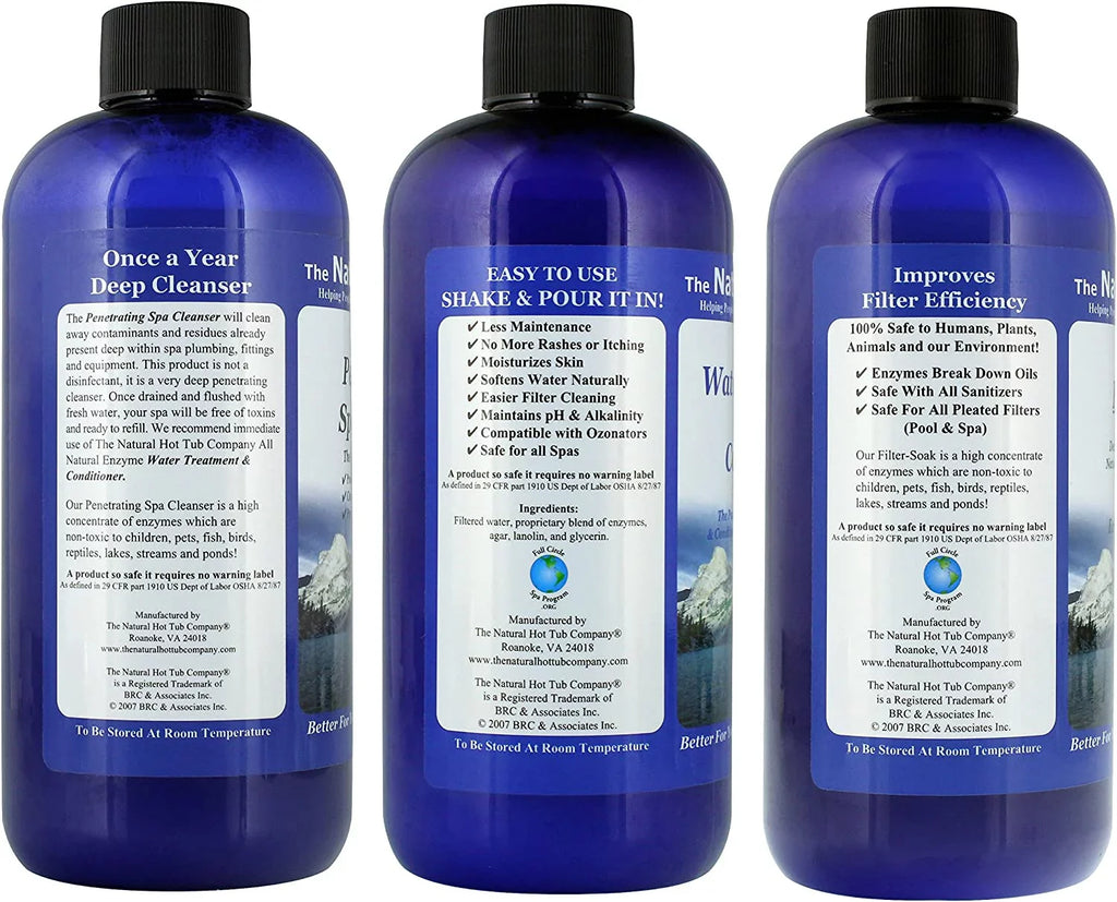 The Natural Hot Tub Company   all natural start up kit spa treatment it's t
