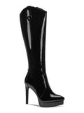 THALIA SODI Womens Black 3/4" PLatitudeform Comfort Trixi Pointy Toe Stiletto Zip-Up Dress Boots 5 M