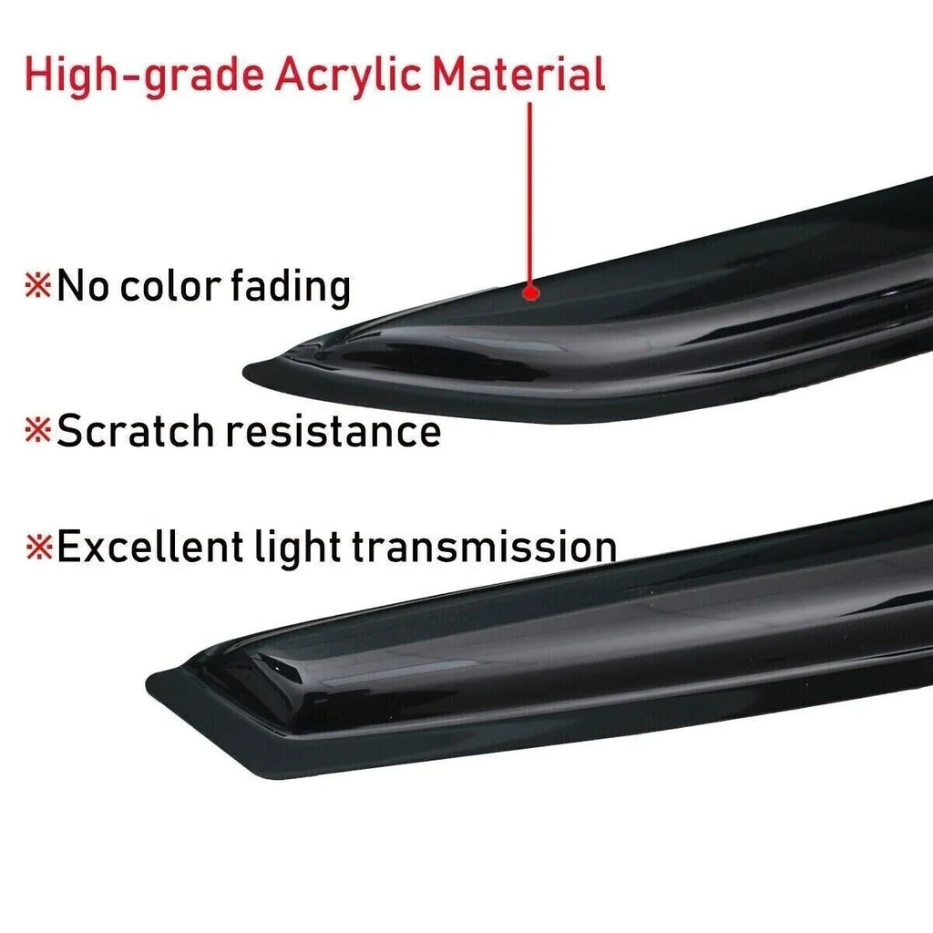 Smoke Window Sun Vent Visor Rain Guards Deflectors for Hyundai Kona 2018-2023