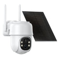 TOPVISION 2K Solar Security Camera Outdoor with Spotlight, Wireless WiFi, 4X Digital Zoom, 360° View PTZ, PIR Motion Detection, Full Color Night Vision, Spotlight, Two-Way Talk
