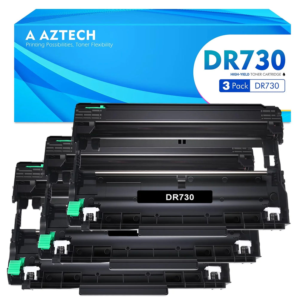 DR730 Drum Unit Compatible for Brother DR-730 Use on HL-L2395DW HL-2370DW HL-2390DW MFC-L2690DW MFC-L2710DW MFC-L2717DW MFC-L2750DW DCP-2550DW Printer (Black, 3-Pack)