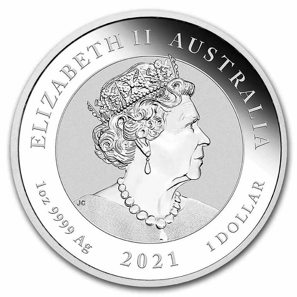 2021 Australia Myths & Legends: 1 oz Silver Dragon BU