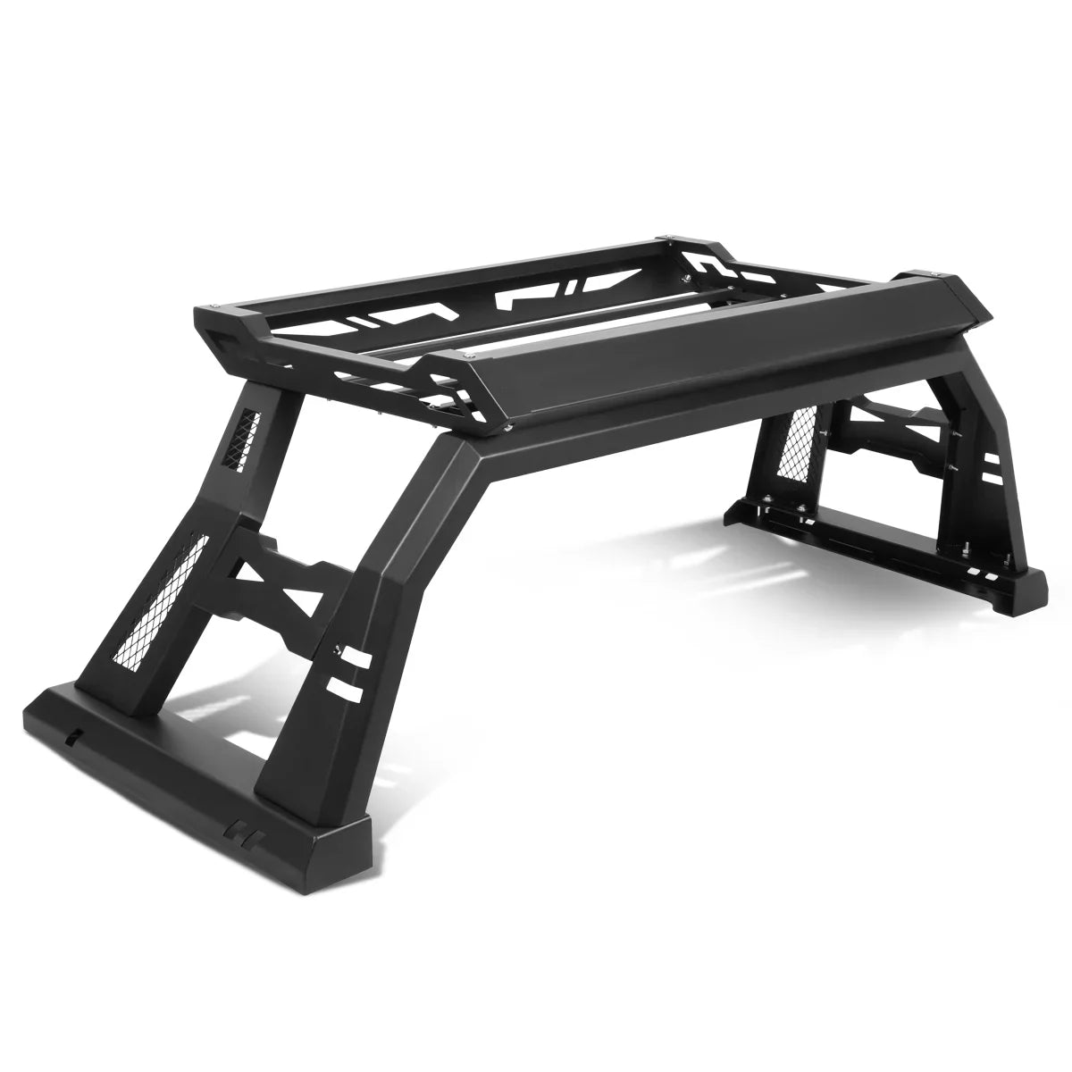 DNA Motoring TCRB-006 For 2005 to 2020 Toyota Tacoma Square Style Offroad Truck Bed Roll Bar+Cargo Box