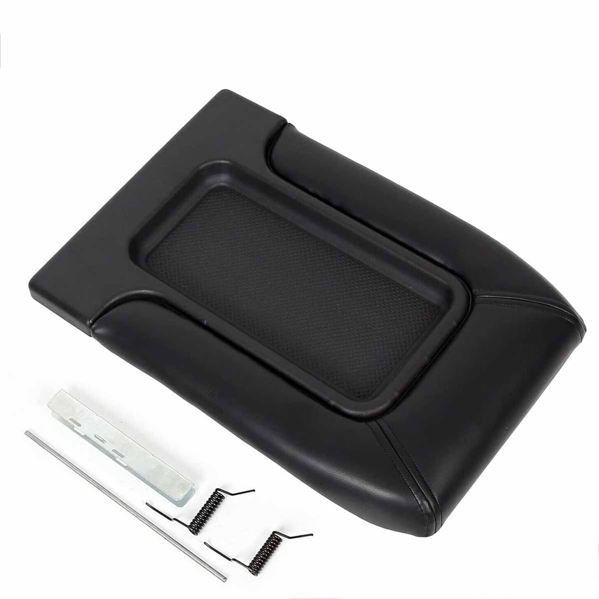 Center Console Black Fit For 1999-2007 Silverado Sierra 1500 2500 19127364 Lid Armrest Latch