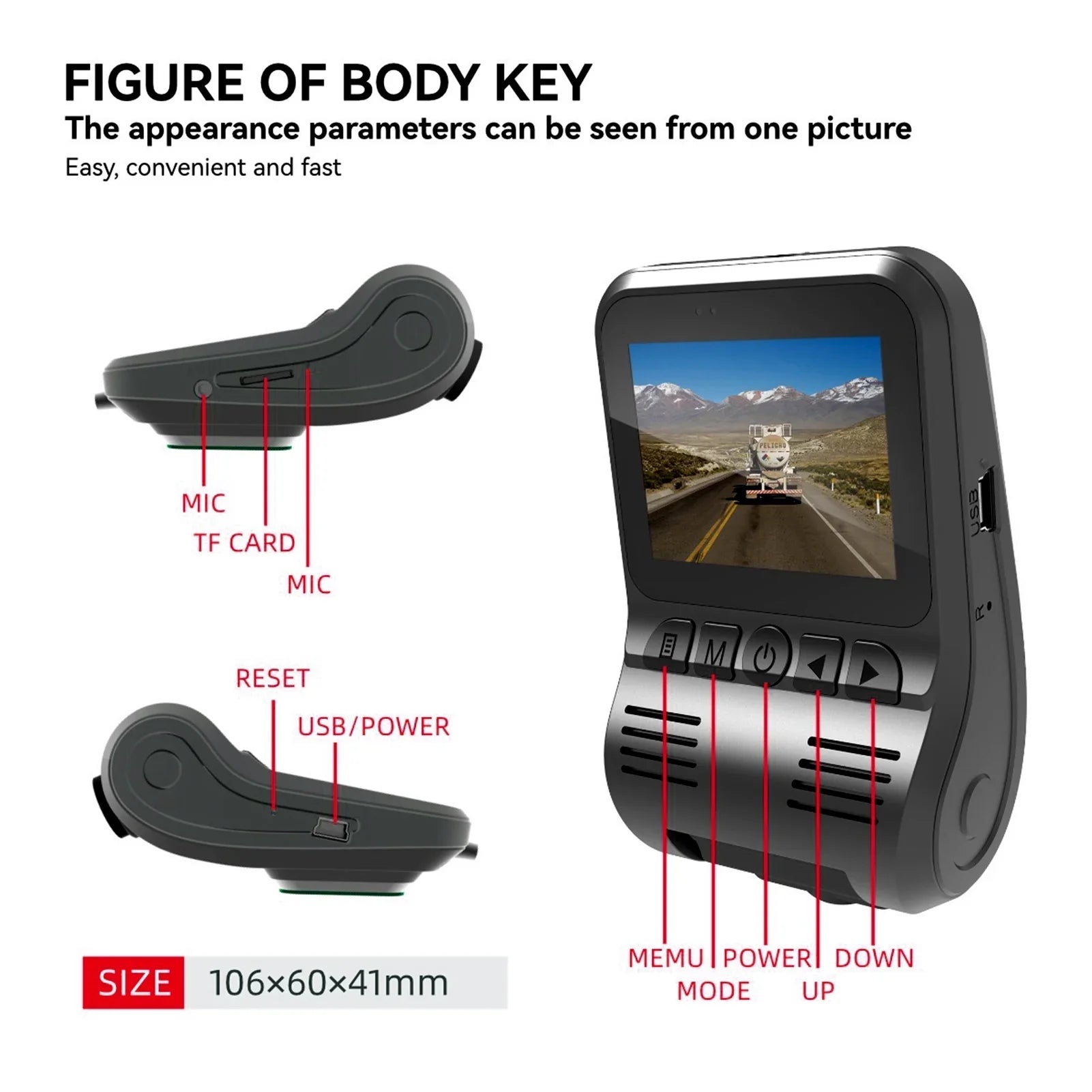 GoolRC Dash Camera,Dvr With Hidden 1080p And 720p With Hidden Camera Cam 1080p And Dual Loop Dol-type RearDvr Dash Cam Rear Dual Loop And 720p Rear Camera Rear Dual Camera Eryue Dash Qisuo