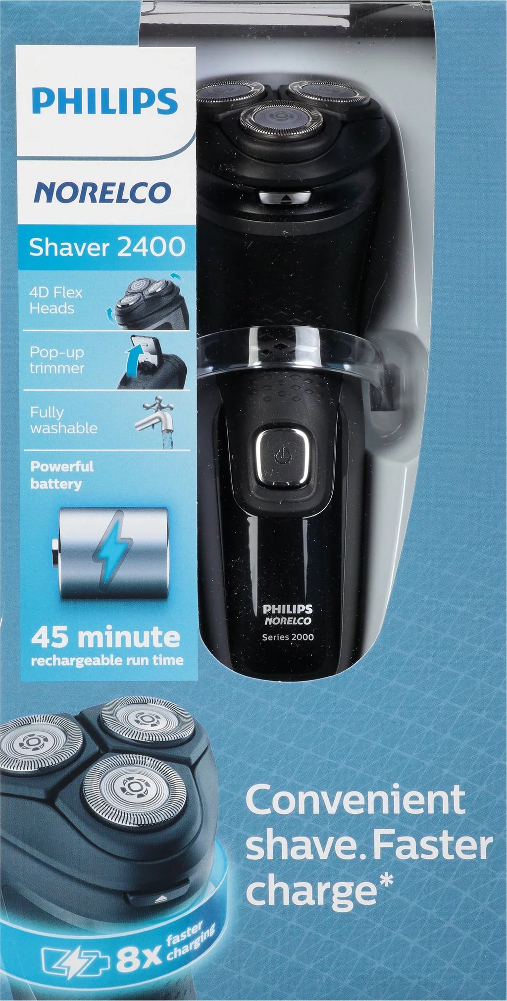 Philips Norelco Shaver 2400, Black