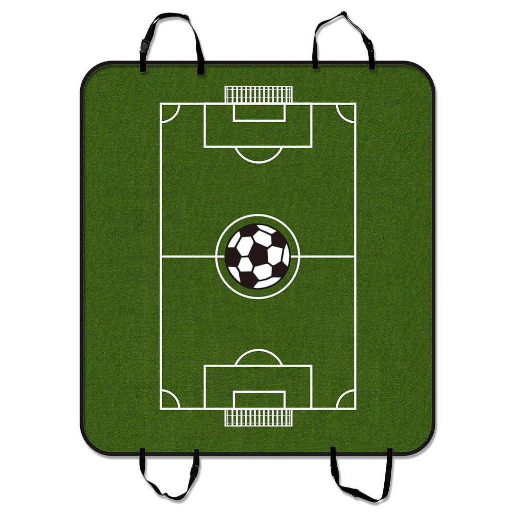 GCKG Soccer Ground Pet Car Seat Cover,Soccer Ground Pet Car Seat Cover Dog Car Seat Mat Hammock Cargo Mat Trunk Mat For Cars Trucks and SUV 54x60 inches