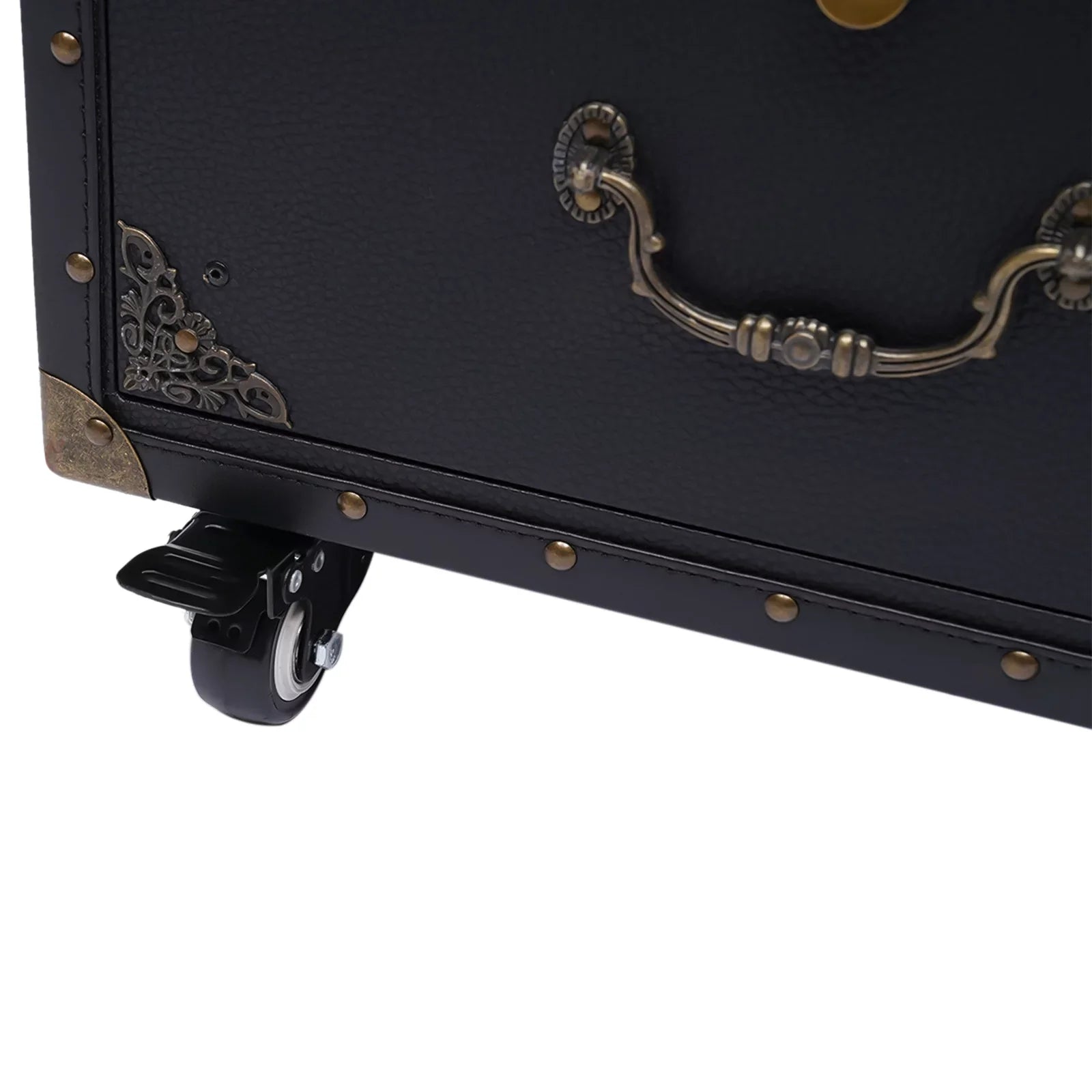 Miumaeov Rolling Lockable Makeup Train Case, Hairdressing Trolley Stylist Beauty Salon Cosmetic Luggage, Travel Organizer Tool Box with Hair Dryer Holder