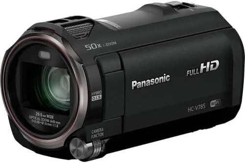 Panasonic HC-V785K Full HD Camcorder, 20X Optical Zoom, 1/2.3 Inch BSI Sensor, HDR Capture (Black) with Pixel Advanced Accessories Bundle | HC-V785K | Extended 3 Years Panasonic Warranty