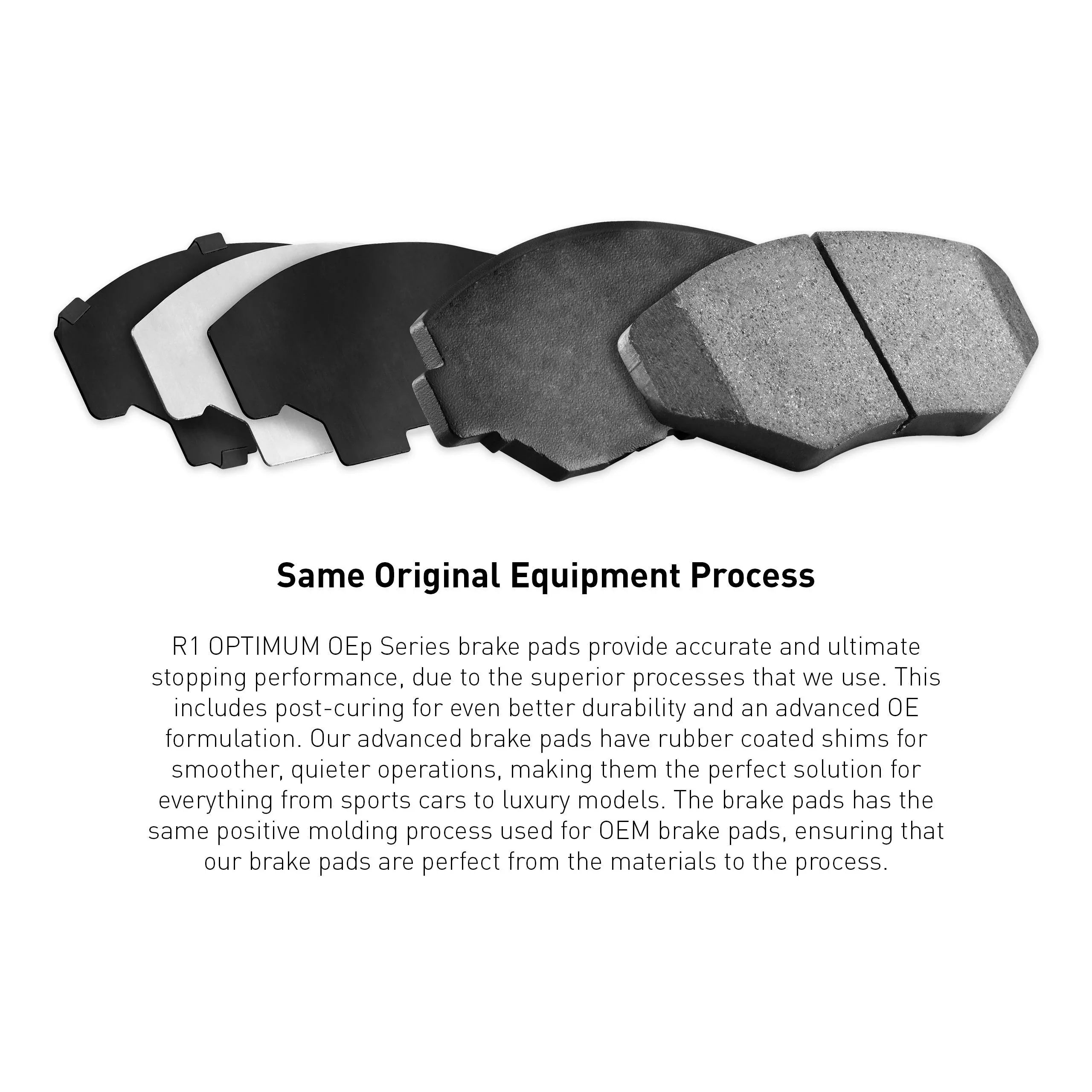 R1 Concepts Rear Brakes and Rotors Kit |Rear Brake Pads| Brake Rotors and Pads| Optimum OEp Brake Pads and Rotors |Hardware Kit WDUH1-80093