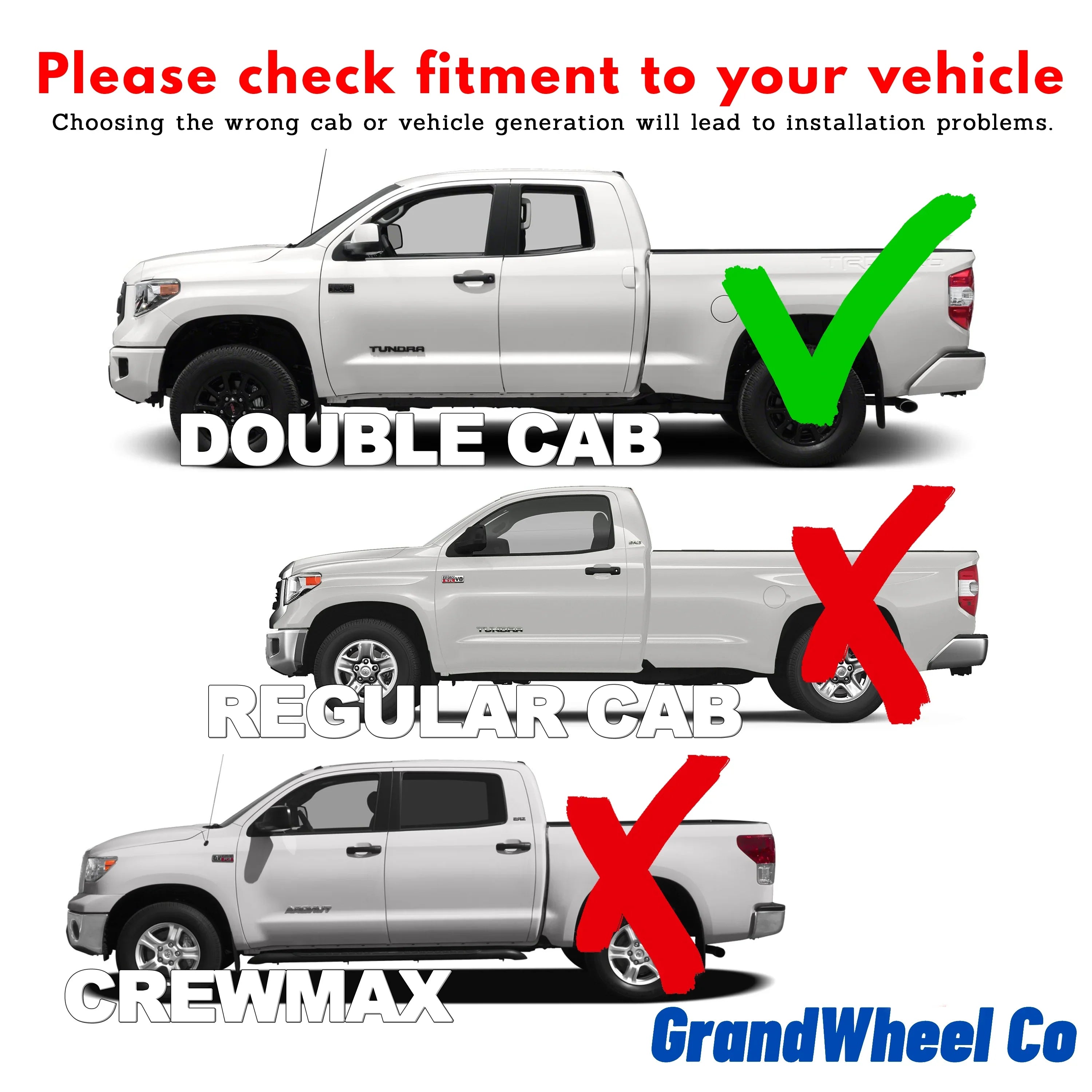 GrandWheel Co Smoke Tinted In-channel Side Window Vent Visor Deflectors Rain Guards Compatible with Toyota Tundra 2007-2021 Double Cab - 4pcs. GW0114