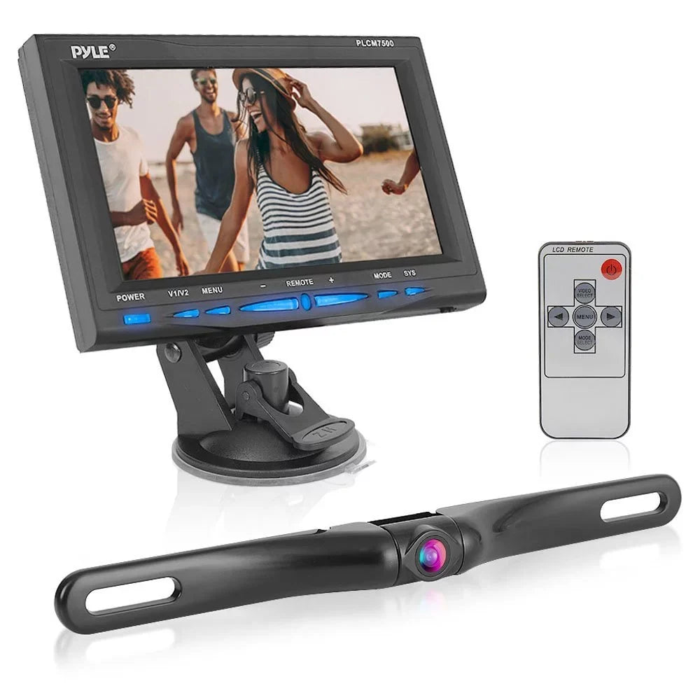 Scosche D4Tfcamk Back Up Camera System With 4.3 TFT Color LCD Dash Monitor And License PLatitudee Frame Camera For Most Cars, Trucks And Suv'S With An OBD-II Interface