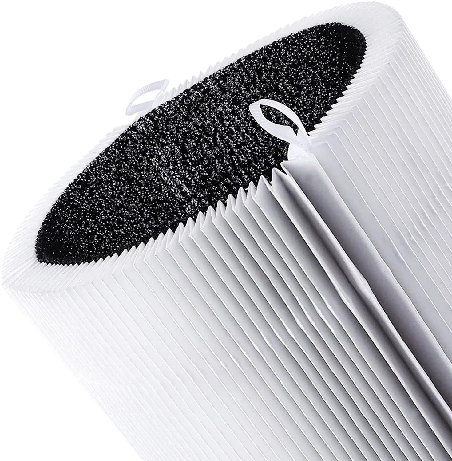 KEEPOW 411 Replacement Filter for Blueair Blue Pure Air Purifier 411, Including 2PCS Particle Carbon Filter and 2PCS Blue Fabric Pre-filter