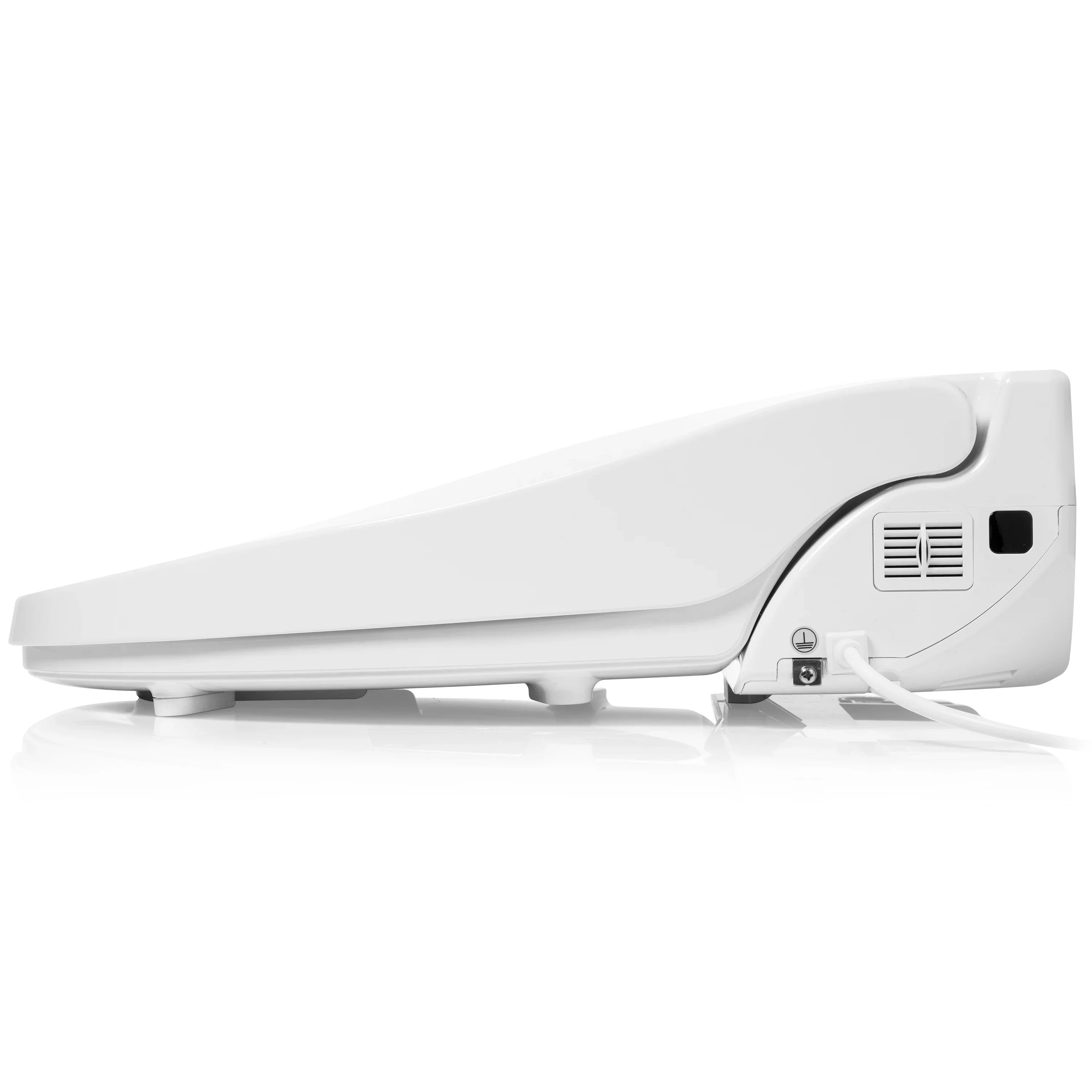 Brondell Swash DR802 Advanced Bidet Toilet Seat with Remote Control, Round White