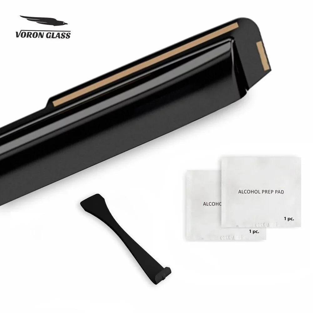 Voron Glass in-Channel Extra Durable Rain Guards for Toyota Corolla 2020-2024 Sedan, Window Deflectors, Vent Window Visors, 4 Pieces - 200521