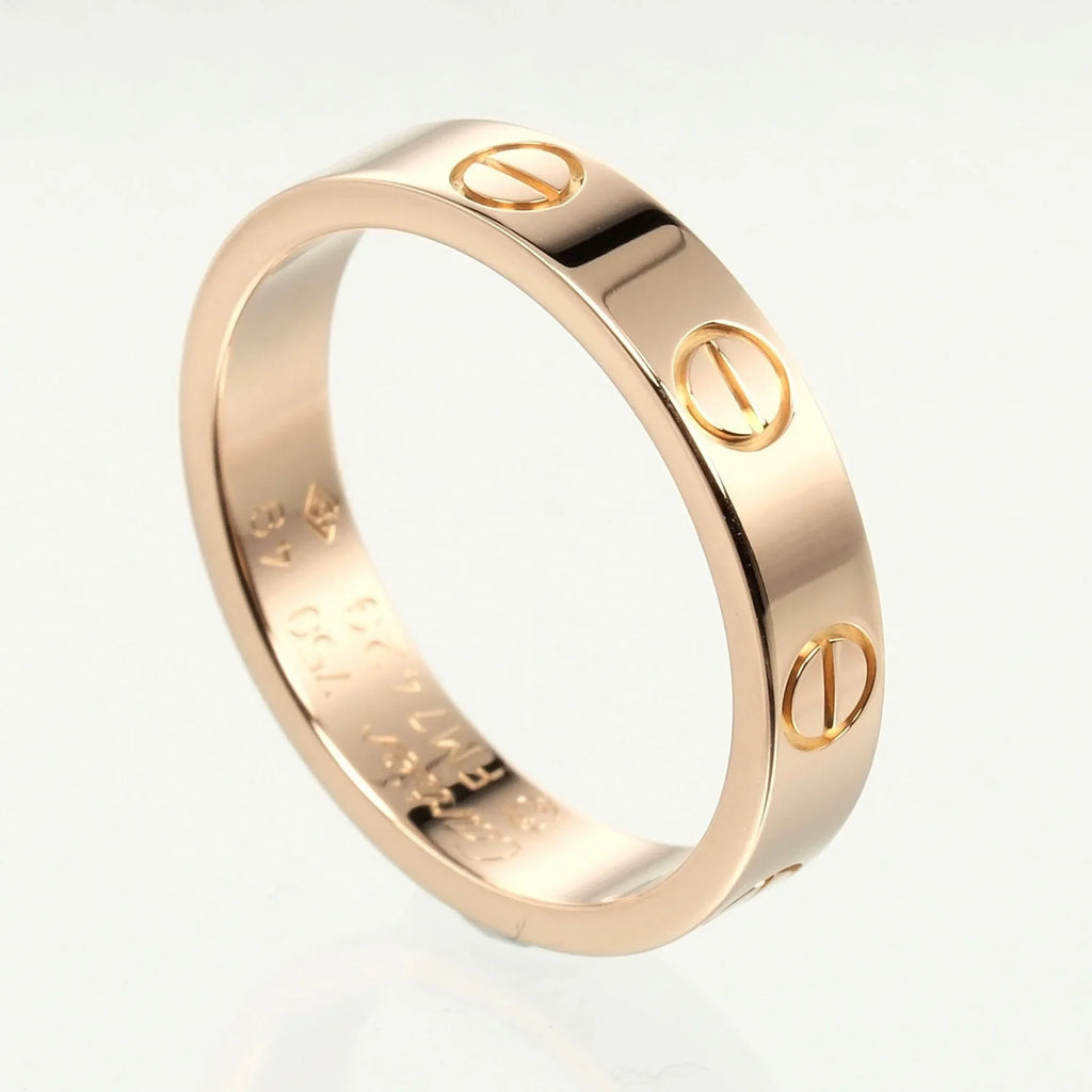 Pre-Owned Cartier Love Wedding Ring Size 9, K18 PG Pink Gold, Approx. 3.6g I132124020 (Good)