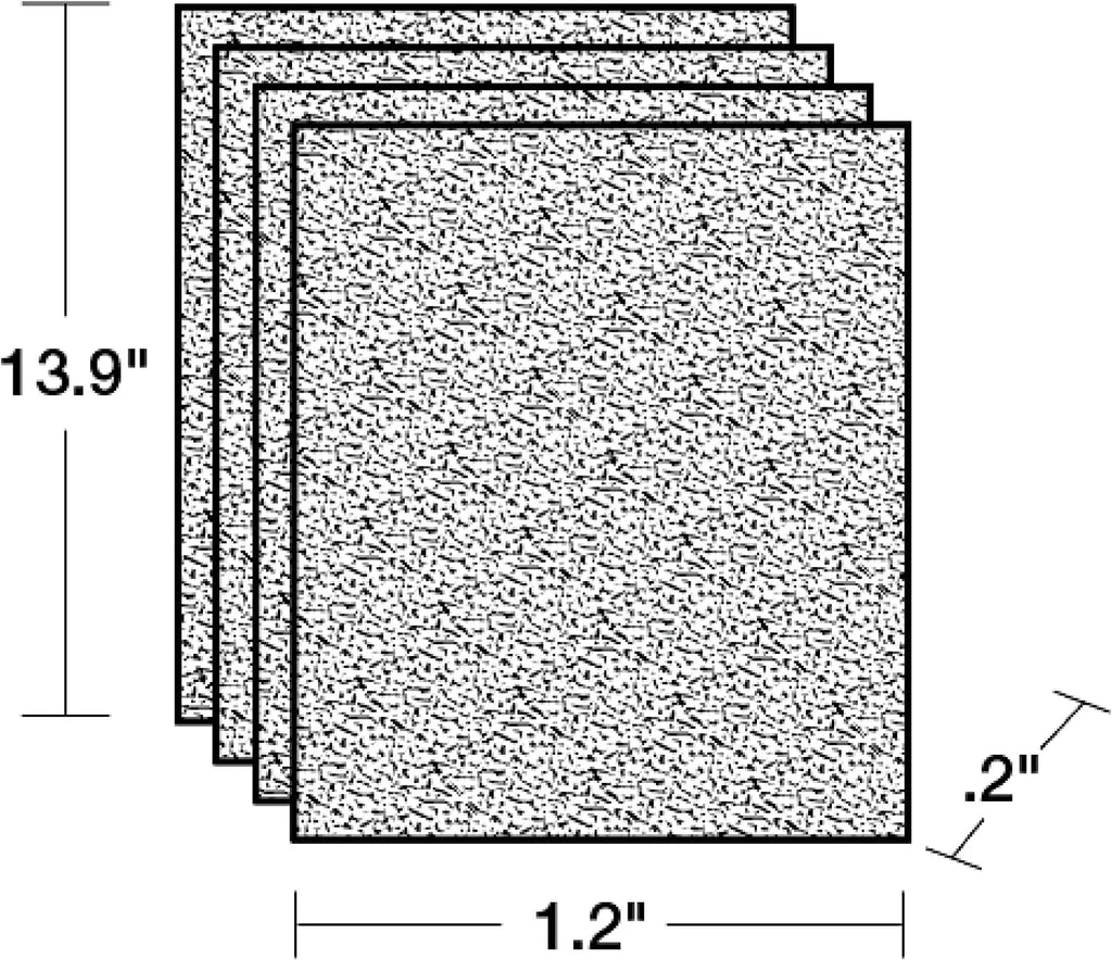 Honeywell HRF-A200 Pre-Cut Carbon Pre-Filter For A200 Series Air Purifiers - 4 Pack (Filter A)