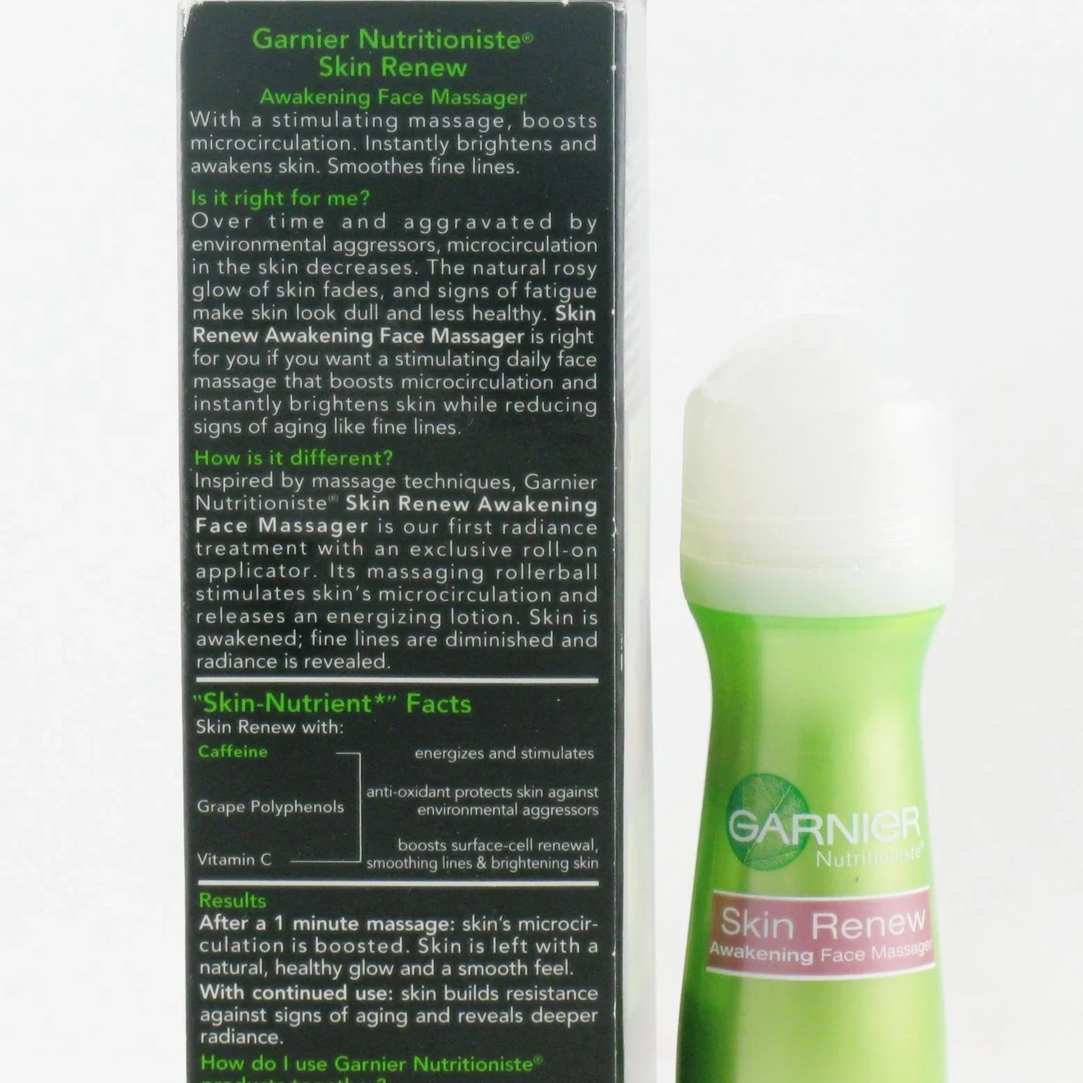Garnier Nutritioniste Skin Rebrand new Awakening Face Massager, 1.7 oz (Pack of 3)