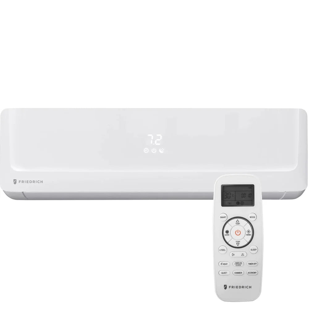 Friedrich FPHMR24A3A 24000 BTU Floating Air Pro Tri-Zone Mini Split Air Conditioner with Heat Pump Bundle with Indoor 12000 BTU Wall AC and Heating + 3 YR CPS Enhanced Protection Pack