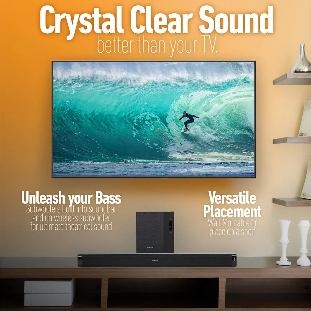 XBR55X900H 55-inch 4K UHD Full Array LED Smart TV 2020 Bundle with Deco Gear Sound Bar with Subwoofer, Wall Mount, 6-Outlet Surge Adapter, Screen Cleaner and TV Essentials 2020