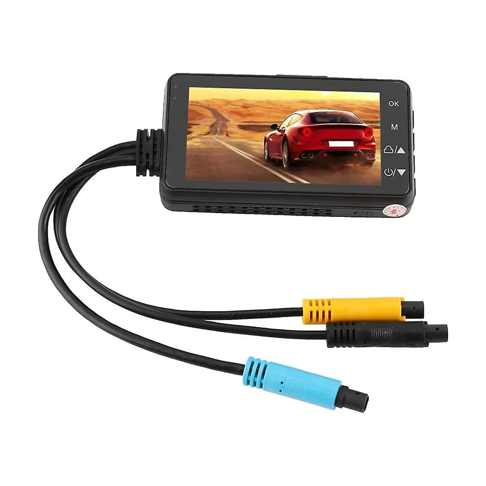 5 V 1 A Motorcycle Driving Recorder Dvr Dash Camera With Front And Rear Double Lens