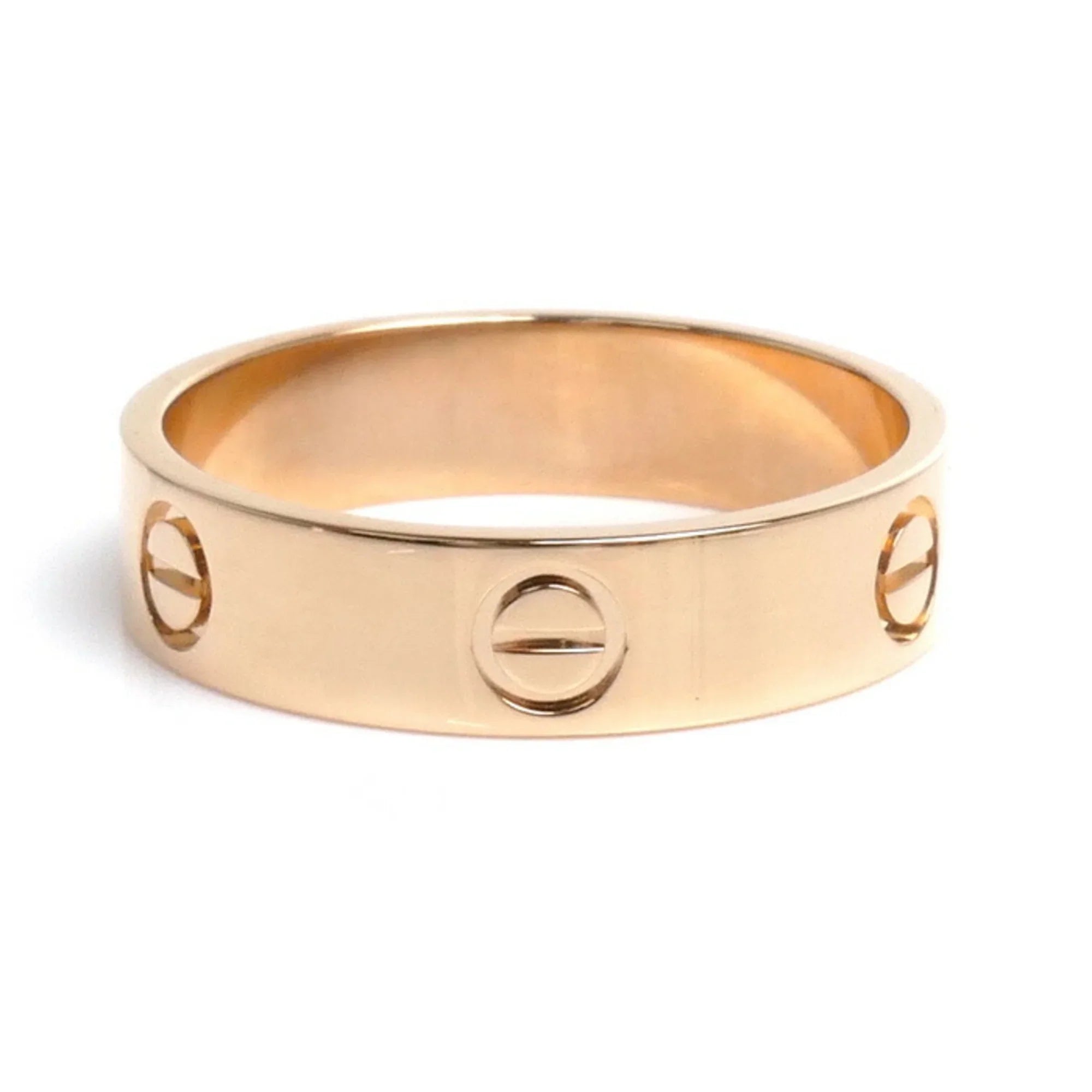 Pre-Owned CARTIER K18PG Pink Gold Love Ring B4084864 Size 23.5 64 7.0g Men's (Good)