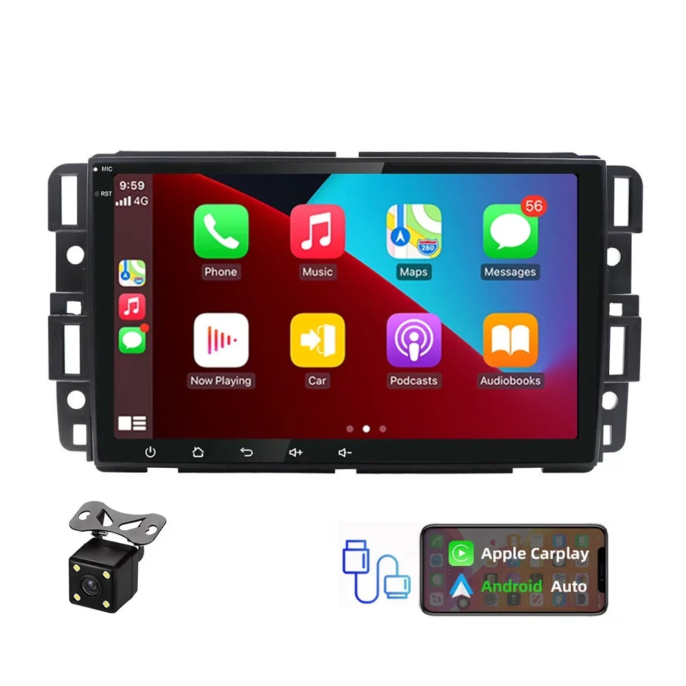 JMANCE Android 10 Car Radio MP5 GPS Player for GMC Sierra Chevrolet Silverado Yukon Acadia 8" Quad Core Radio Para Carro
