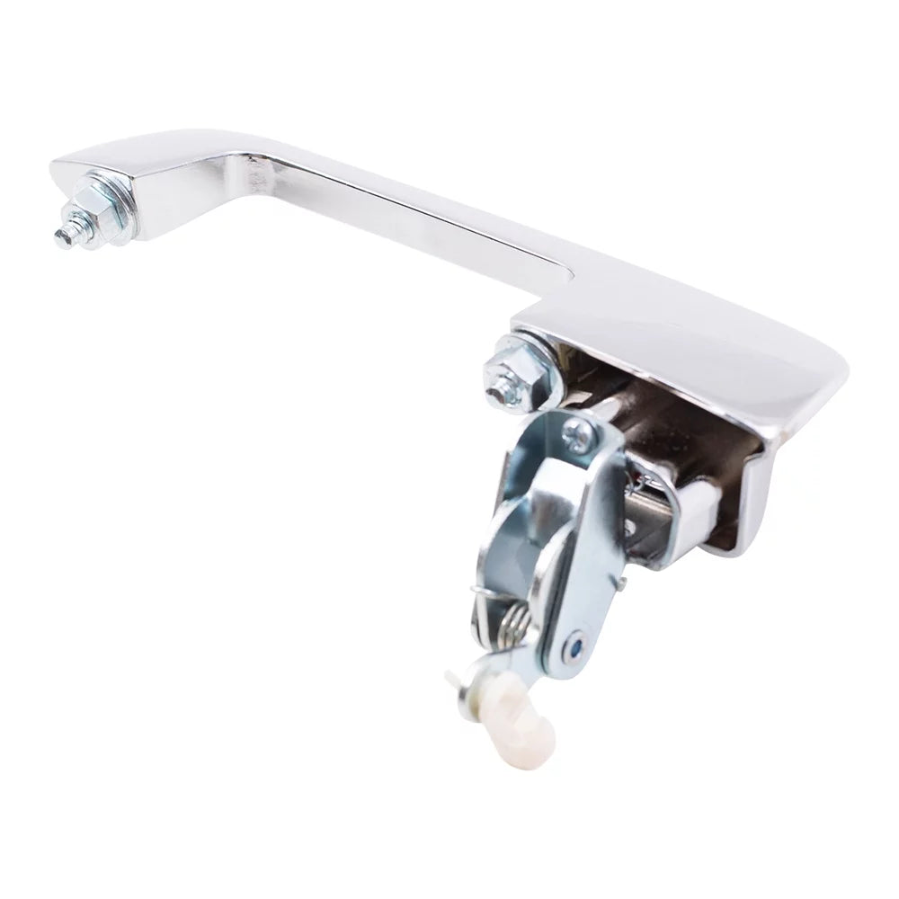 Brock Replacement Passengers Outside Exterior Front Rear Chrome Door Handle compatible with Pickup Truck SUV Van 55075648 Fits select: 1991-1993 DODGE D-SERIES D200/D250