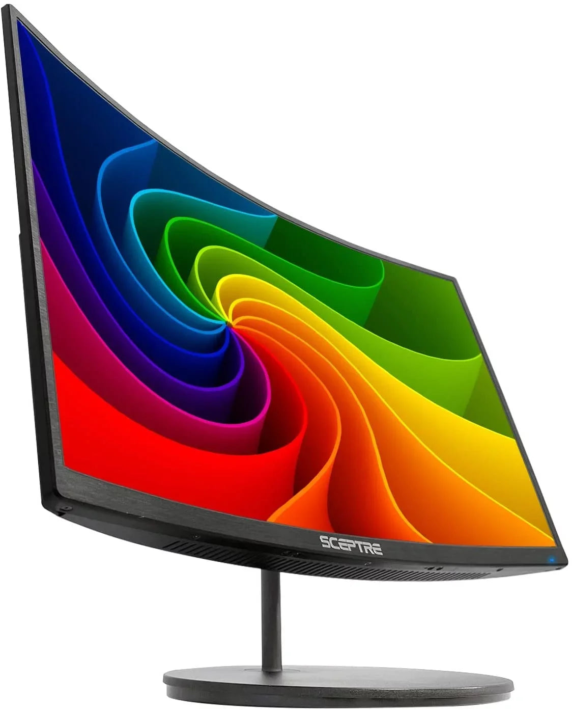 Sceptre 24" Curved 75Hz Gaming LED Monitor Full HD 1080P HDMI VGA Speakers, VESA Wall Mount Ready Metal Black 2019 (C248W-1920RN)