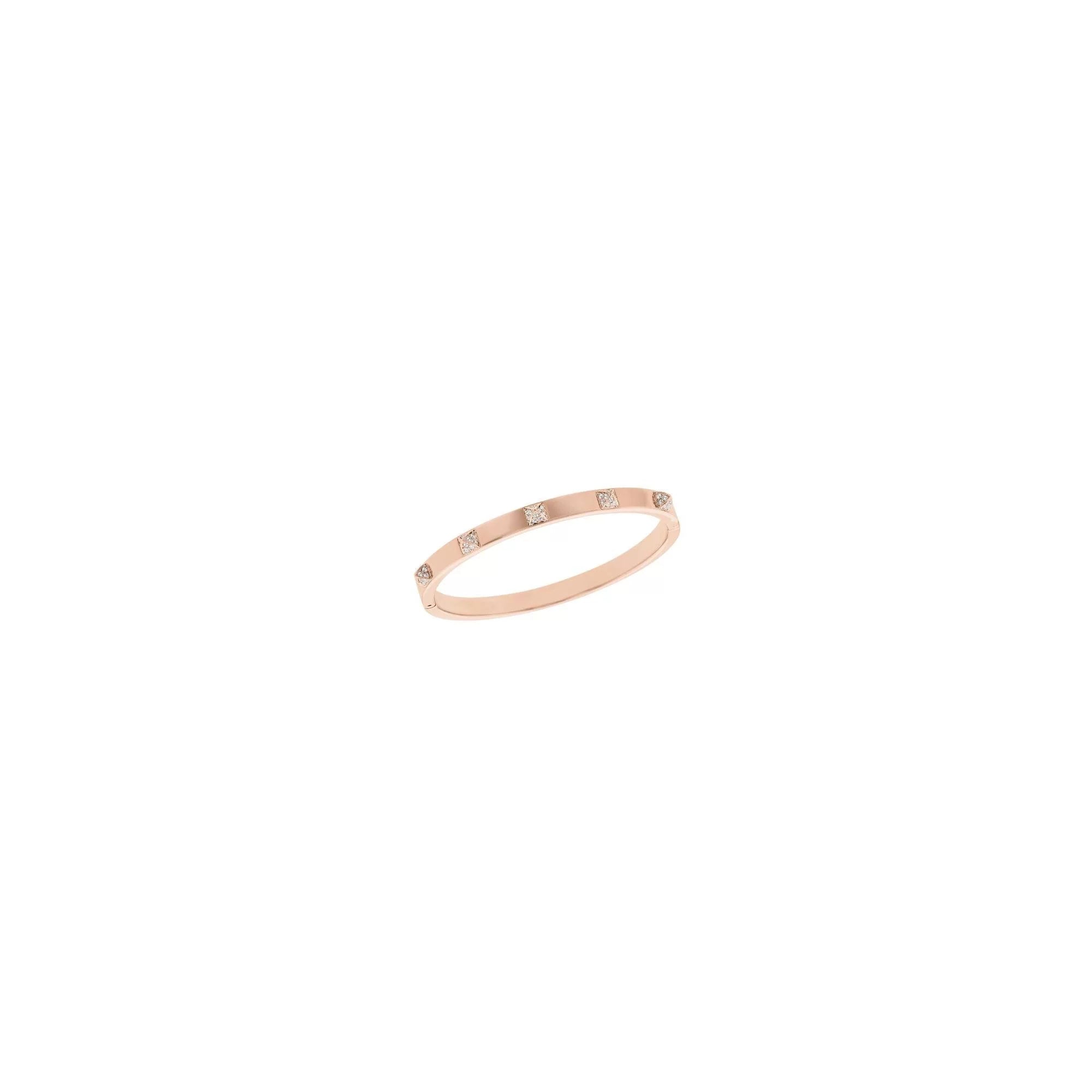 Swarovski Tactic Rose Gold PLatitudeed Bangle, Size M