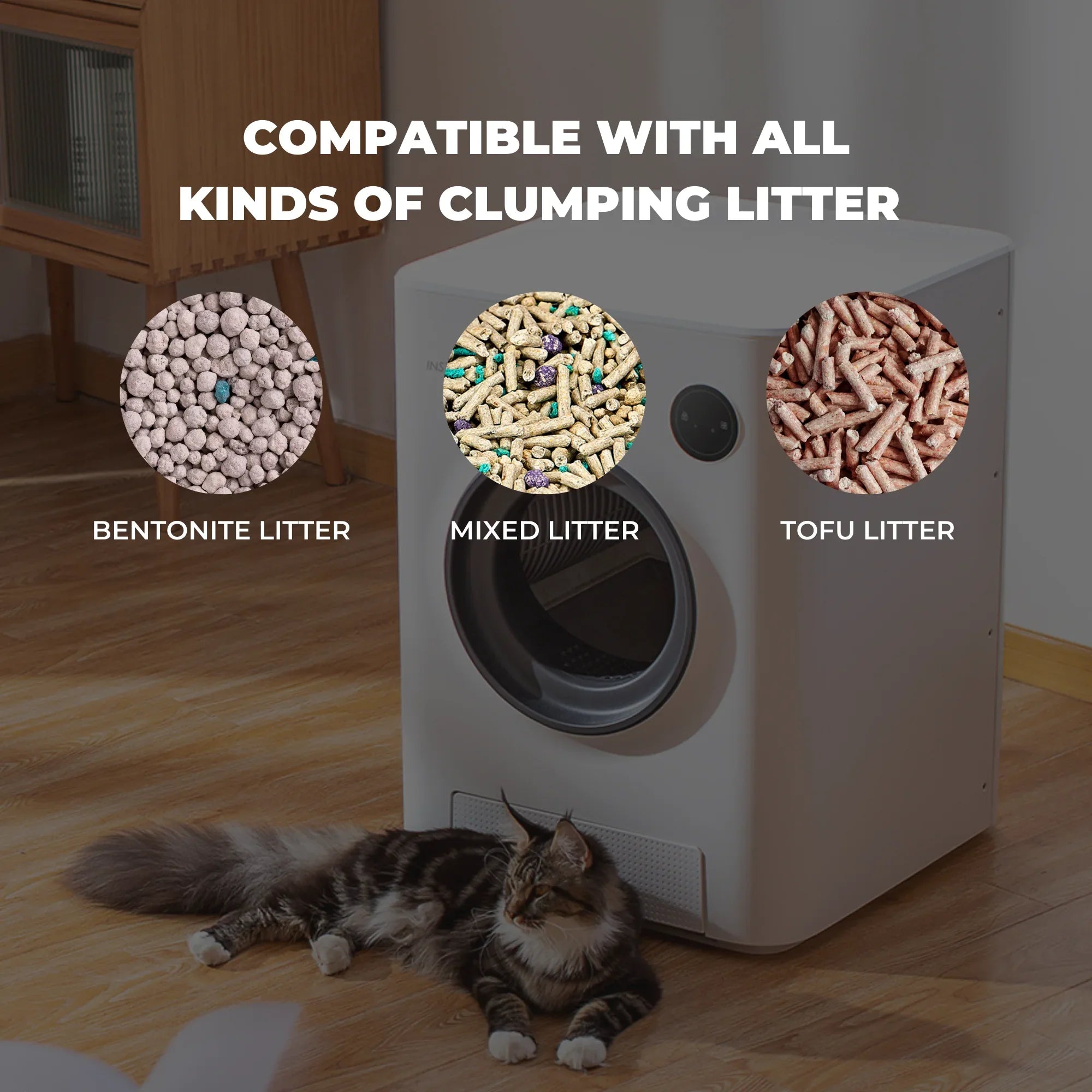Instachew Purrclean Self-Cleaning Automatic Cat Litter Box with App Control, Support 5GHz & 2.4GHz WiFi