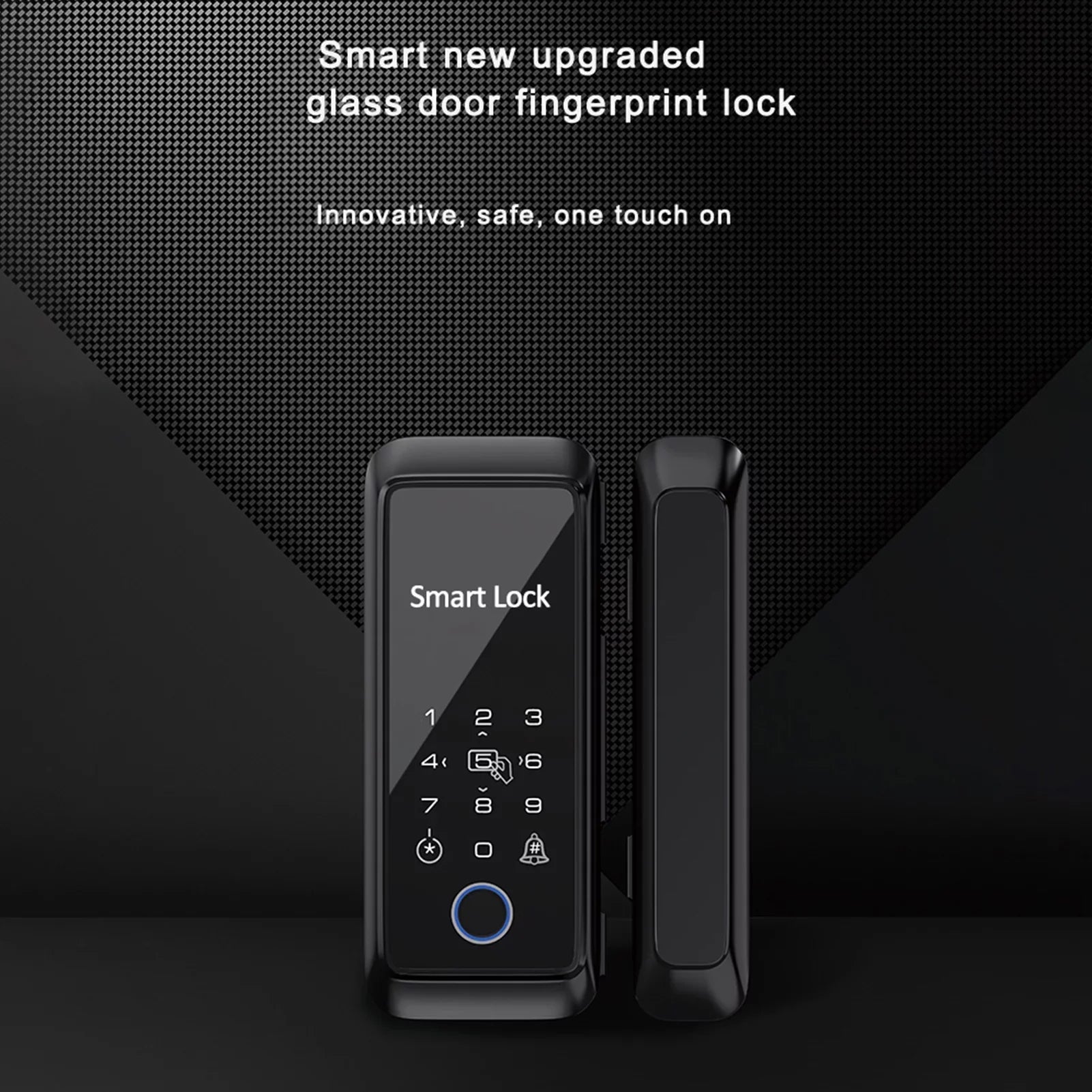 Dcenta Smart Lock with Fingerprint and Keypad, Intelligent Door Lock for Enhanced Security, Compatible with APP