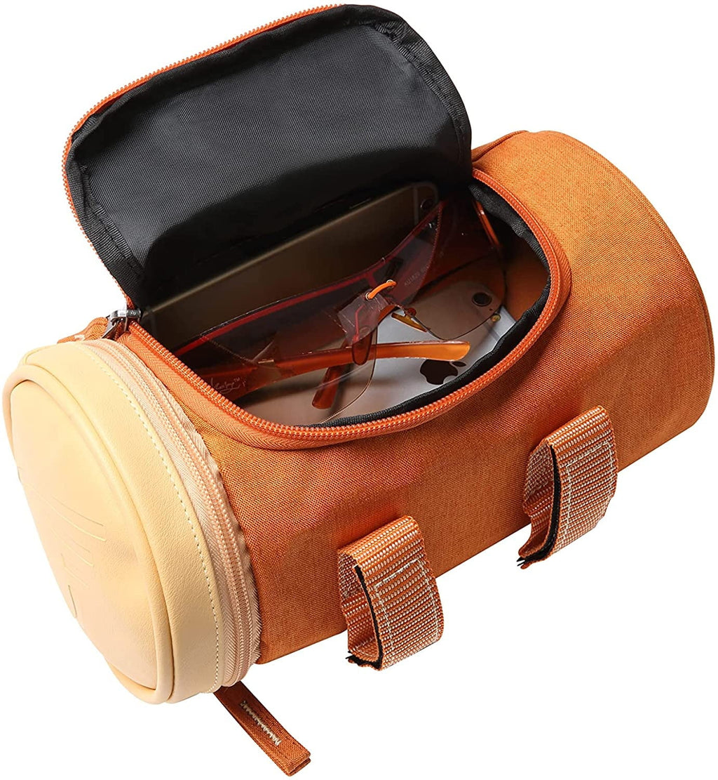 sixthreezero Bike Handlebar Bag, Waterproof Bicycle Front Roll Bag, Cream