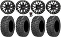 System 3 ST-3 Black 15" Wheels 32" Trail Saw 2.0 Tires Can-Am Commander Maverick Renegade Outlander Defender