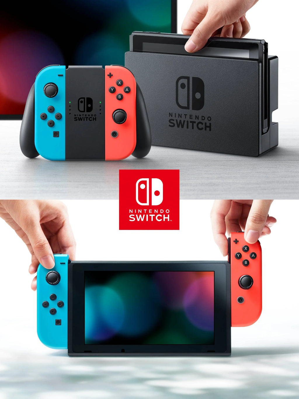 Nintendo Switch Console With Neon Red/Blue Joy-Con (2019)