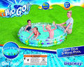 H2ogo! Deep Dive 3-Ring Clear Outdoor Pool for Children Age 2+