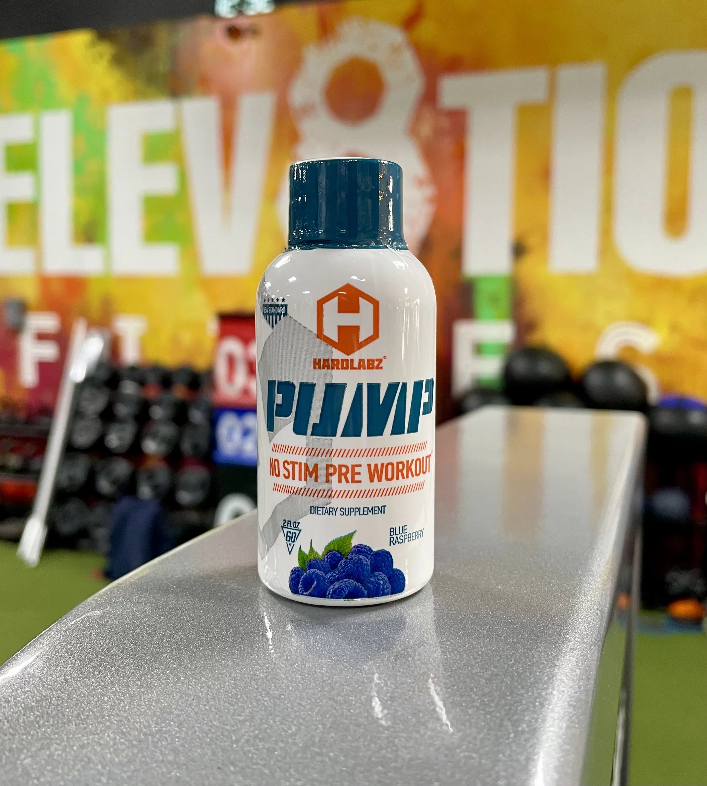 HARDLABZ PUMP – Caffeine Free Pre-Workout Energy Shot with Citrulline, Beta-Alanine, Creatine, Arginine, Blue Raspberry, Zero Sugar, 2oz - 12 Pack