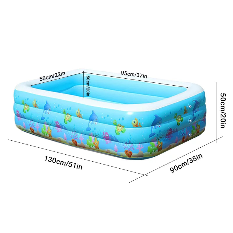 Portable Swimming Pool InfLatitudeable Swimming Pool Outdoor Basin Kid Bathtub