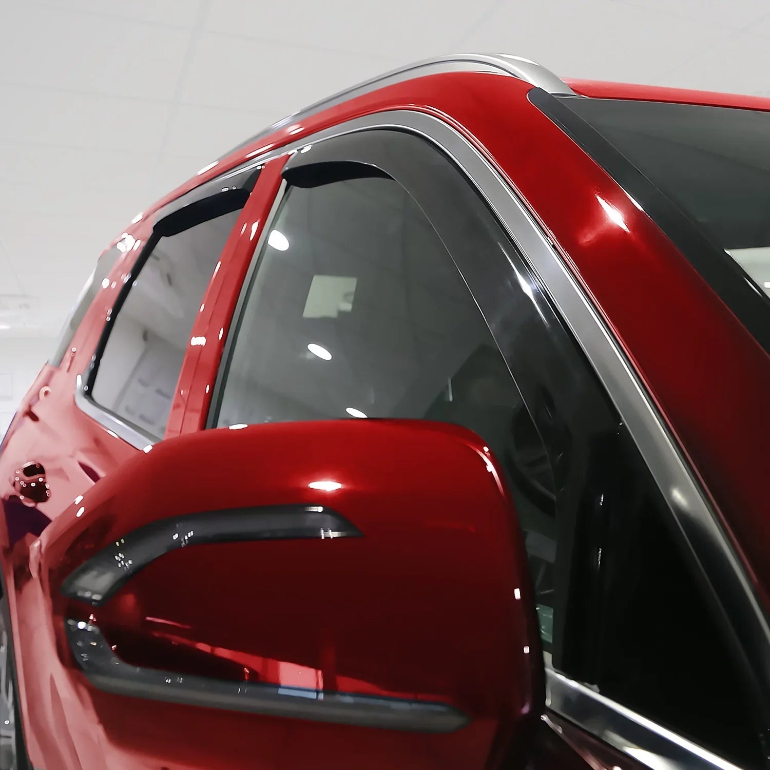 Voron Glass in-Channel Extra Durable Rain Guards for Hyundai Palisade 2021-2024, Window Deflectors, Vent Window Visors, 4 Pieces - 220240